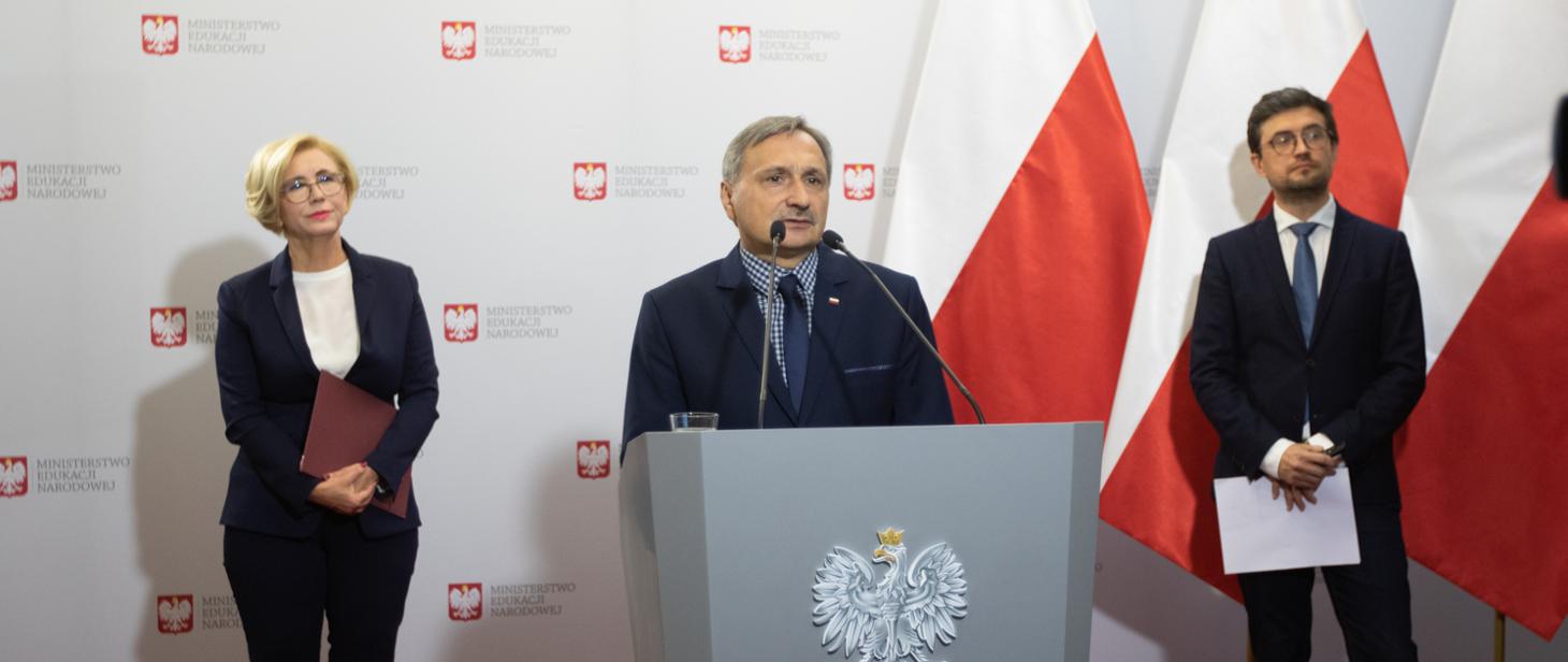 Przemawia Maciej Kopeć, Podsekretarz Stanu z Ministerstwa Edukacji Narodowej